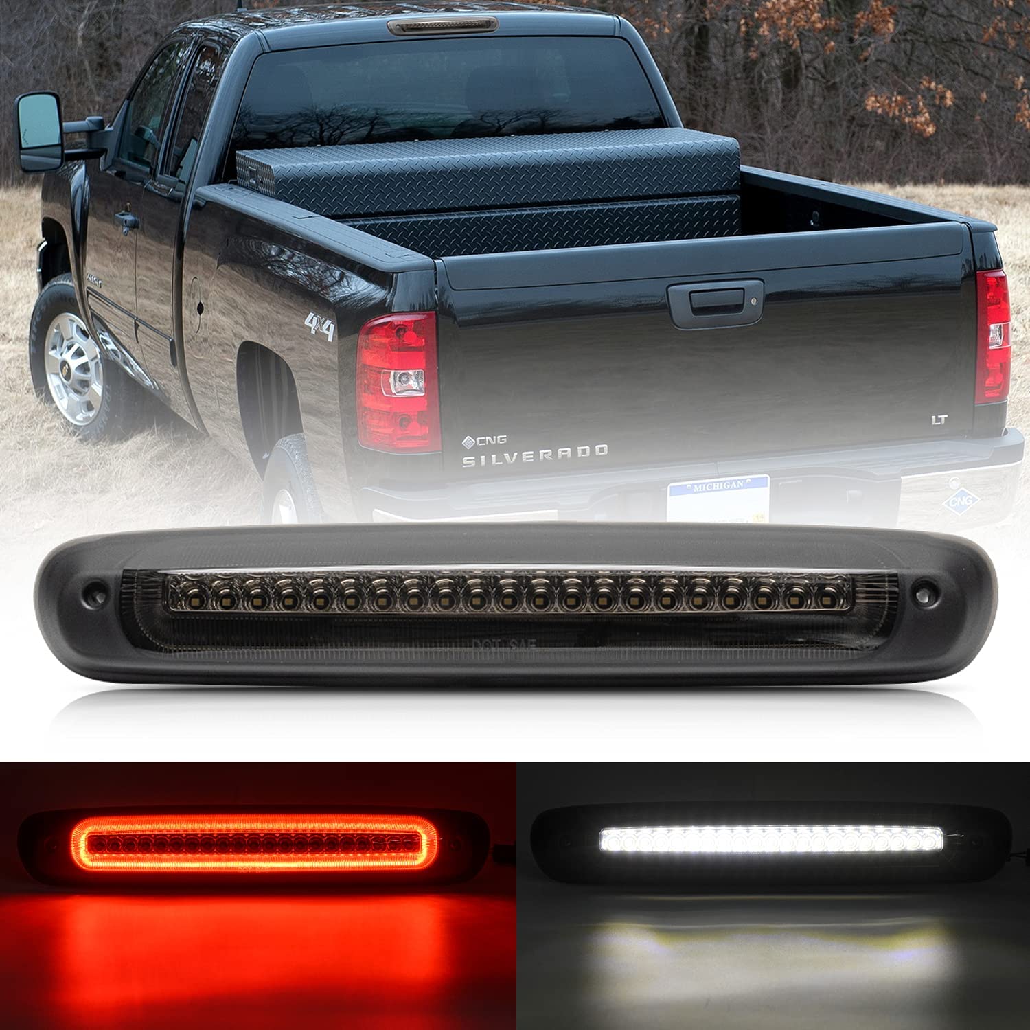 Led Third Brake Light Replacement for 2007-2013 Chevy Silverado GMC Si – NS  Auto Lighting